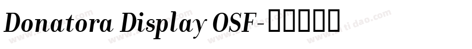 Donatora Display OSF字体转换